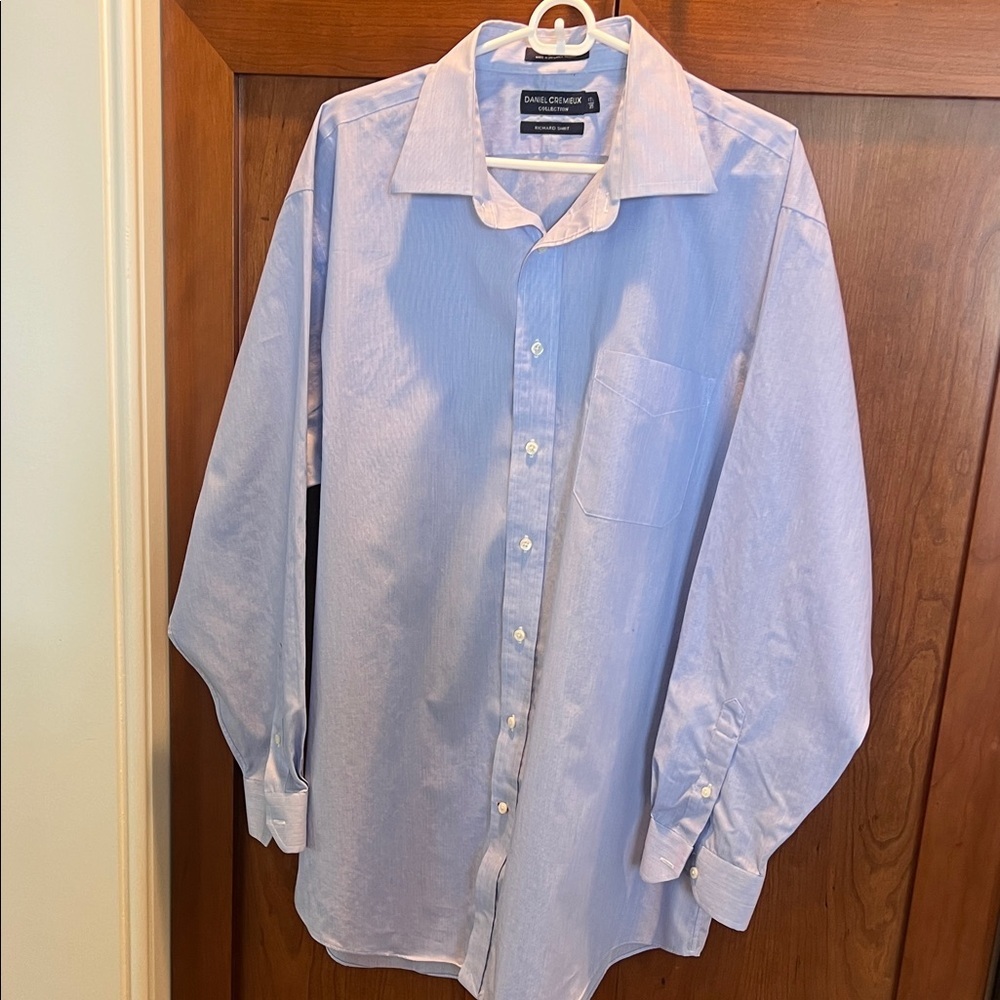 Daniel Cremieux  Light Blue Dress Shirt 17 1/2 x 35